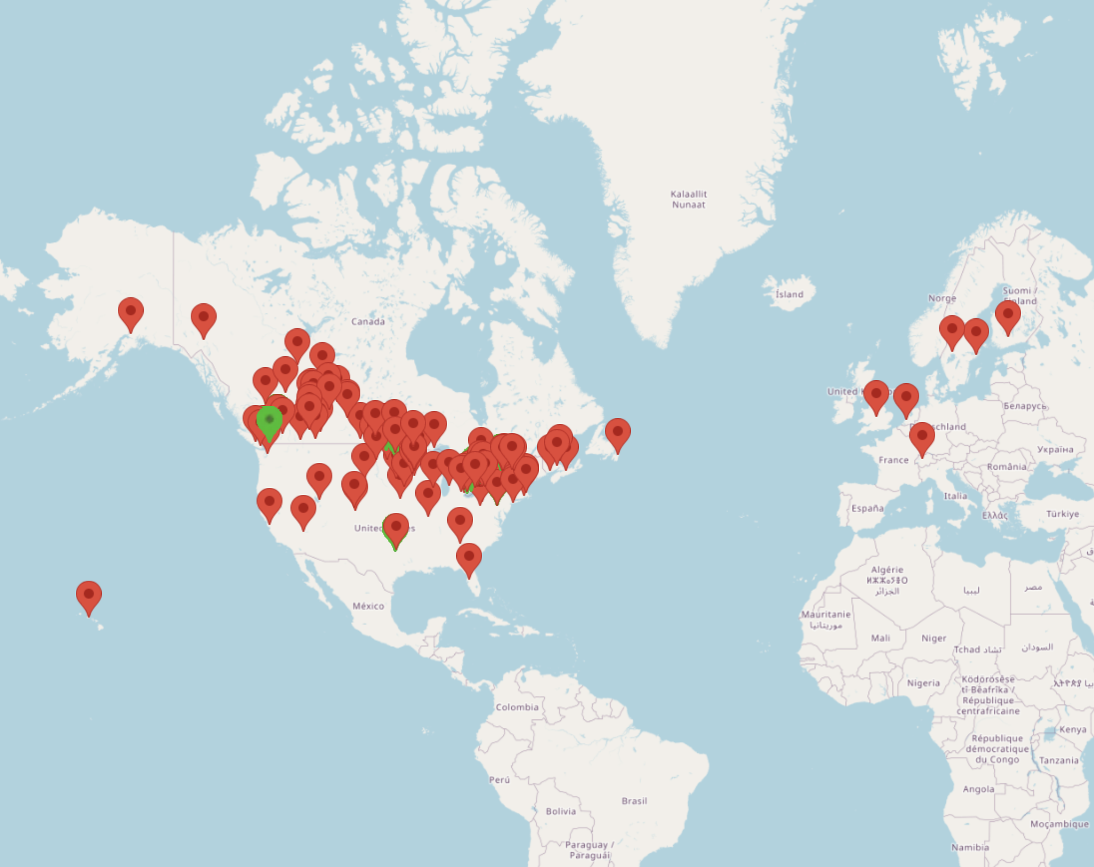 Zooming in and out of our locations